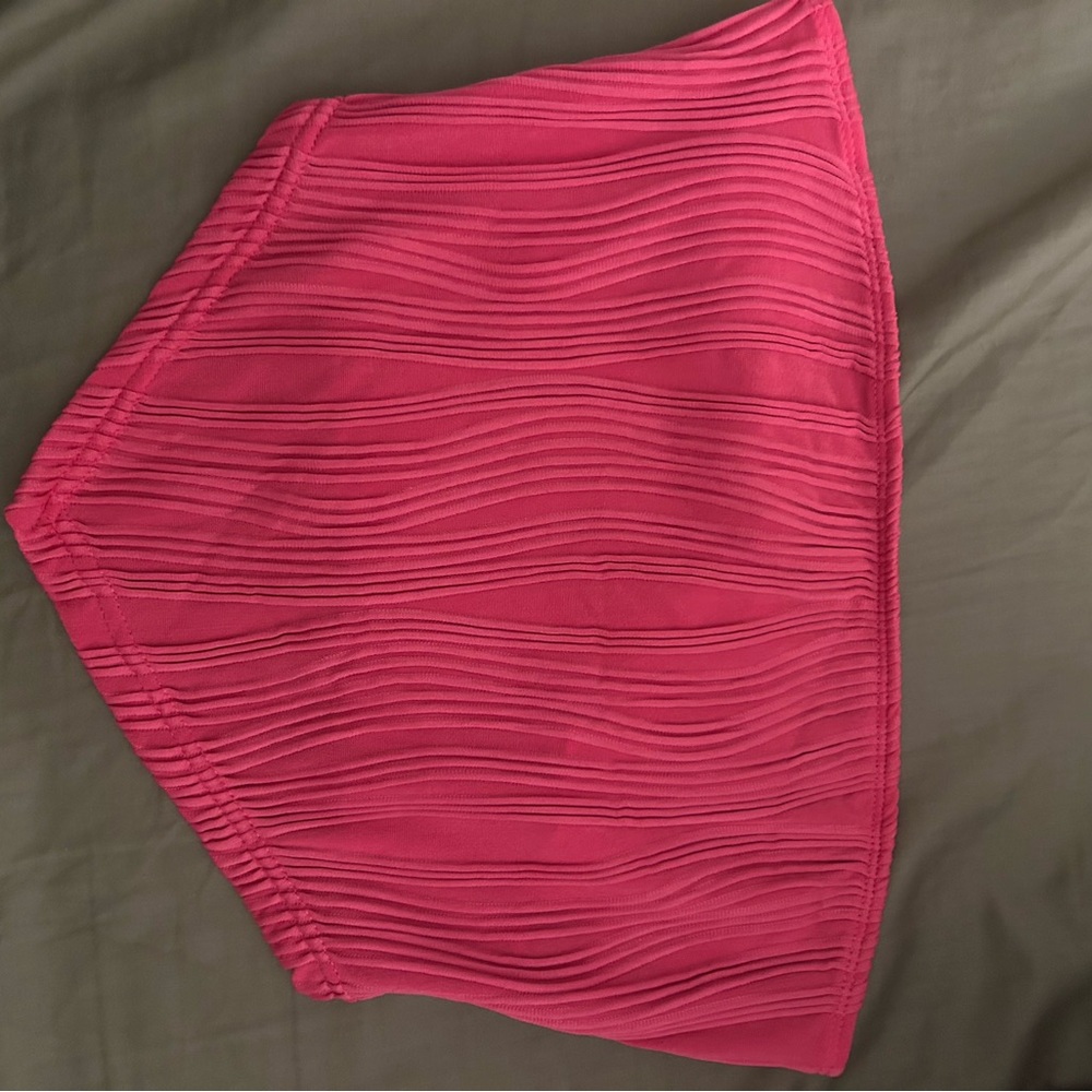 SHEIN Pink Textured Crop Top